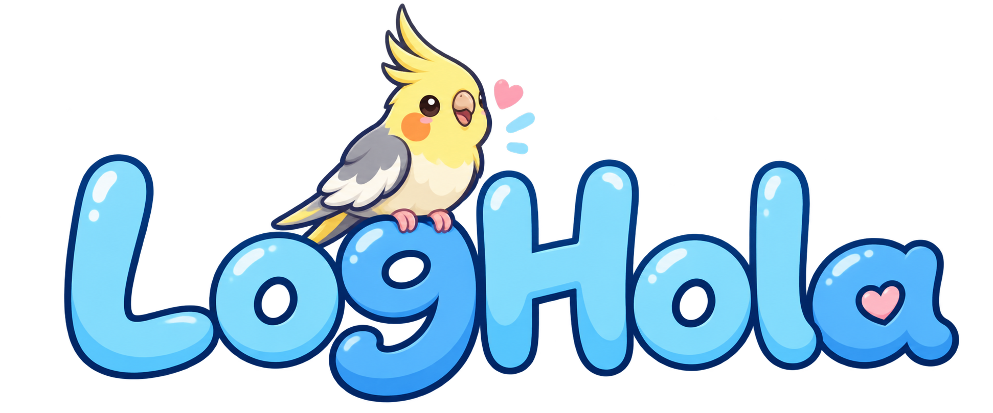 LogHola，黄色玄凤鹦鹉 Logo